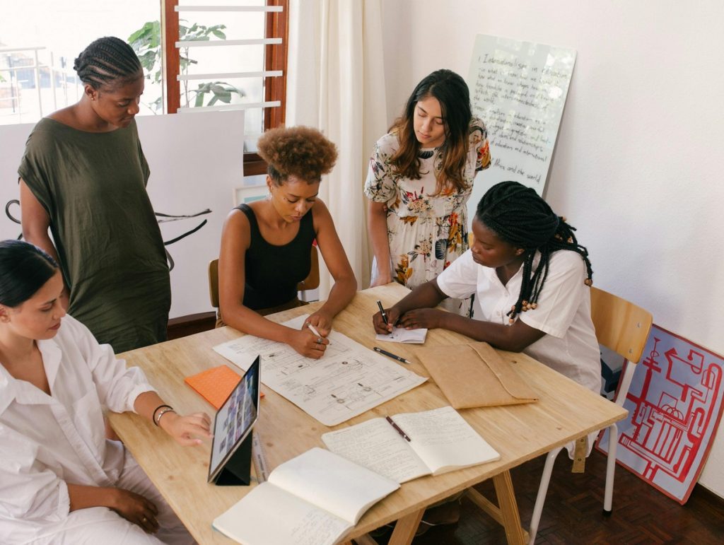 diverse team working together on a project